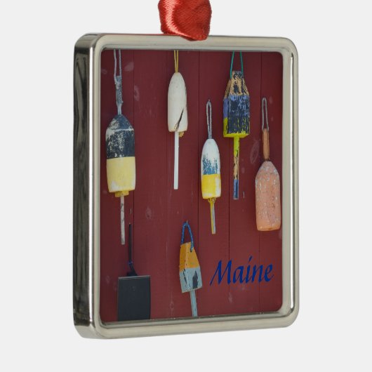 Geviste boeien- Maine Metalen Ornament (Rechts)