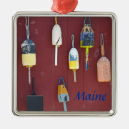 Geviste boeien- Maine Metalen Ornament