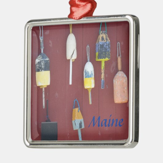 Geviste boeien- Maine Metalen Ornament (Links)
