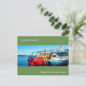 Geviste boot afbeelding voor briefkaart (Staand voorkant)