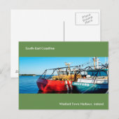 Geviste boot afbeelding voor briefkaart (Voorkant / Achterkant)