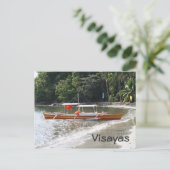 Geviste boot briefkaart (Staand voorkant)