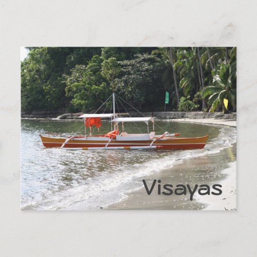 Geviste boot briefkaart (Voorkant)