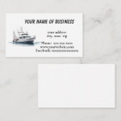 Geviste boot visitekaartje (Voorkant / Achterkant)