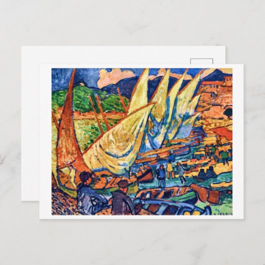 Geviste boten, collioure Andre Derain | Briefkaart (Voorkant / Achterkant)