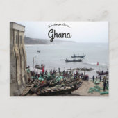 Geviste boten in de Golf van Guinee Ghana Briefkaart (Voorkant)