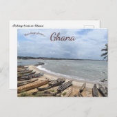 Geviste boten in Ghana Briefkaart (Voorkant / Achterkant)