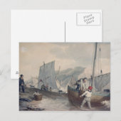 Geviste boten lossen briefkaart (Voorkant / Achterkant)