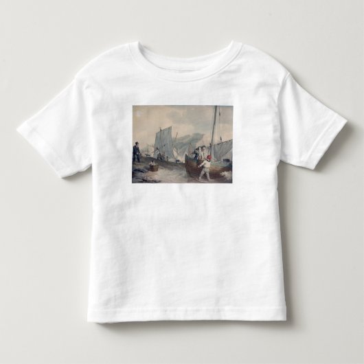 Geviste boten lossen kinder shirts (Voorkant)