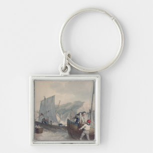 Geviste boten lossen sleutelhanger