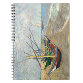 Geviste boten op het strand van Vincent van Gogh, Notitieboek (Voorkant)