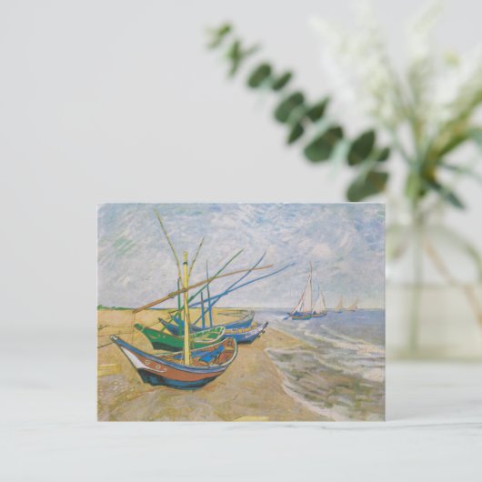 Geviste boten | Vincent van Gogh Briefkaart (Staand voorkant)