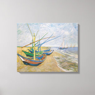 Geviste boten Vincent van Gogh Canvas Afdruk