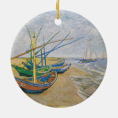 Geviste boten | Vincent van Gogh Keramisch Ornament (Achterkant)