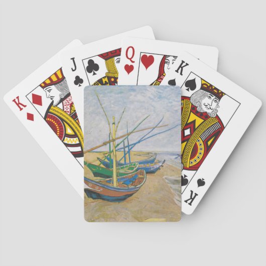 Geviste boten | Vincent van Gogh Pokerkaarten (Achterkant)