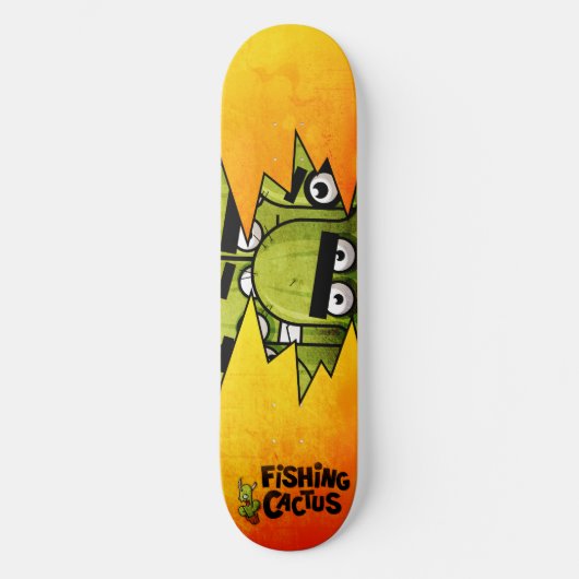 Geviste Cactus Skateboard (Voorkant)