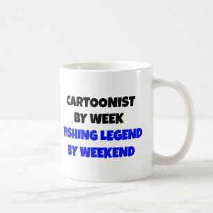 Geviste cartoonist koffiemok