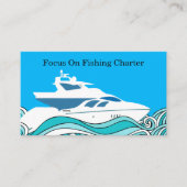 Geviste charterboot visitekaartje (Voorkant)