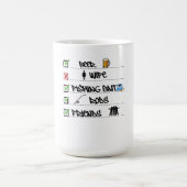 Geviste checklist grappig koffiemok (Center)