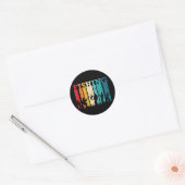 Geviste Design Ronde Sticker (Envelop)