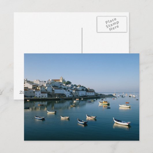 Geviste dorp Ferragudo, Algarve, Portugal 2 Briefkaart (Voorkant / Achterkant)