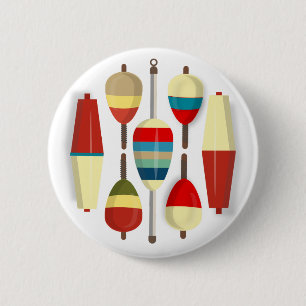 Geviste drijfveren/klossen ronde button 5,7 cm