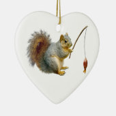 Geviste eekhoornsierplant keramisch ornament (Rechts)