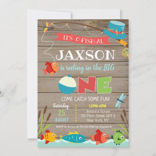 Geviste eerste uitnodiging van de verjaardag (Voorkant)