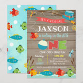 Geviste eerste uitnodiging van de verjaardag (Voorkant / Achterkant)