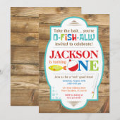 Geviste eerste verjaardag kaart (Voorkant / Achterkant)