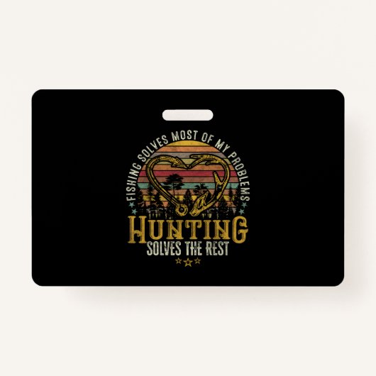 Geviste en gejaagde jager Antler Elk, Deer Hunting Badge (Voorkant)