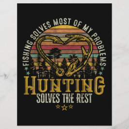 Geviste en gejaagde jager Antler Elk, Deer Hunting Briefhoofd