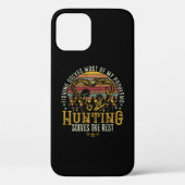 Geviste en gejaagde jager Antler Elk, Deer Hunting Case-Mate iPhone Case (Achterkant)