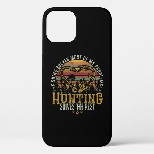 Geviste en gejaagde jager Antler Elk, Deer Hunting Case-Mate iPhone Case (Achterkant)