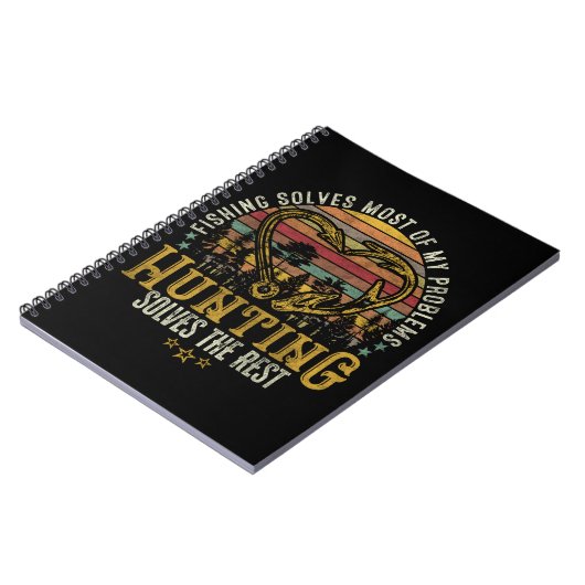 Geviste en gejaagde jager Antler Elk, Deer Hunting Notitieboek (Linkerzijde)