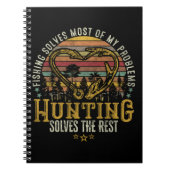 Geviste en gejaagde jager Antler Elk, Deer Hunting Notitieboek (Voorkant)