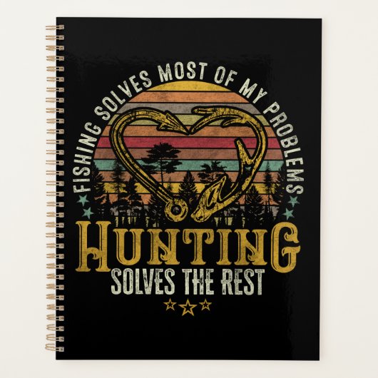 Geviste en gejaagde jager Antler Elk, Deer Hunting Planner (Voorkant)