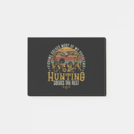 Geviste en gejaagde jager Antler Elk, Deer Hunting Post-it® Notes