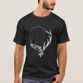 Geviste en gejaagde jager Antler Elk deer Hunting  T-shirt (Voorkant)