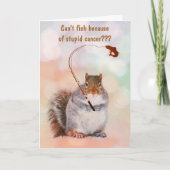 Geviste en stomme kanker kaart (Voorkant)