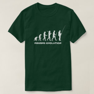 Geviste Evolution Funny Fisherman T-shirt