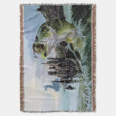 Geviste Fisherman Lake design Blanket Deken (Voorkant Verticaal)
