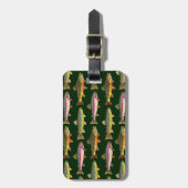 Geviste forel bagagelabel (Voorkant verticaal)