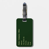 Geviste forel bagagelabel (Achterkant verticaal)