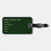 Geviste forel bagagelabel (Achterkant horizontaal)