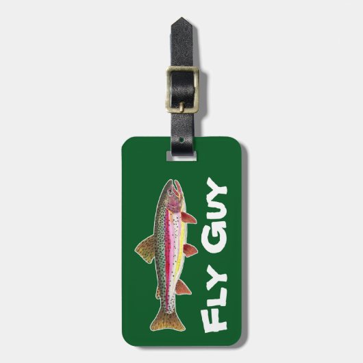 Geviste forel bagagelabel (Voorkant verticaal)