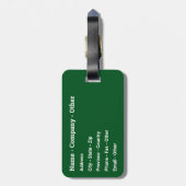 Geviste forel bagagelabel (Achterkant verticaal)