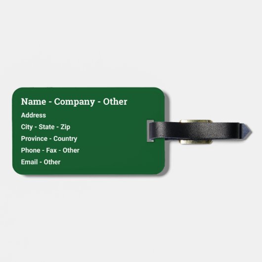 Geviste forel bagagelabel (Achterkant horizontaal)