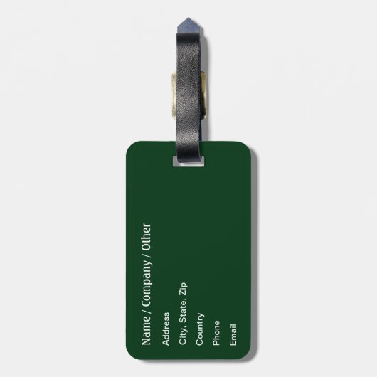 Geviste forel bagagelabel (Achterkant verticaal)