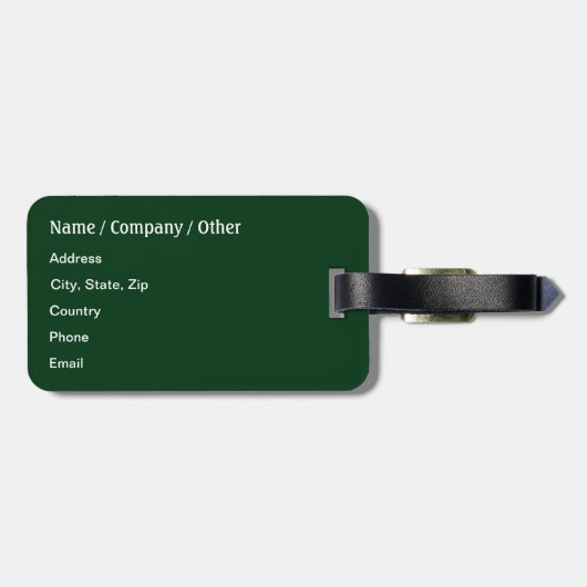 Geviste forel bagagelabel (Achterkant horizontaal)